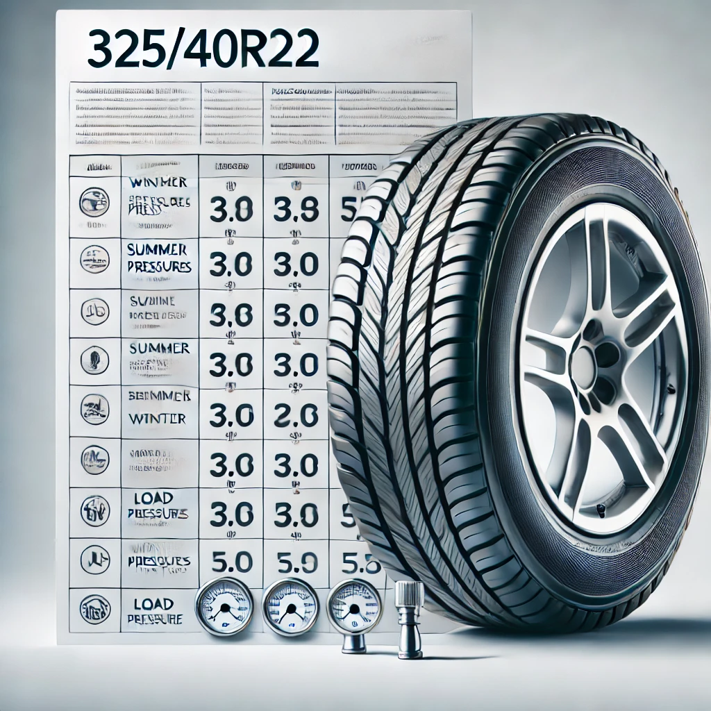 325/40R22 hava basınç değerleri