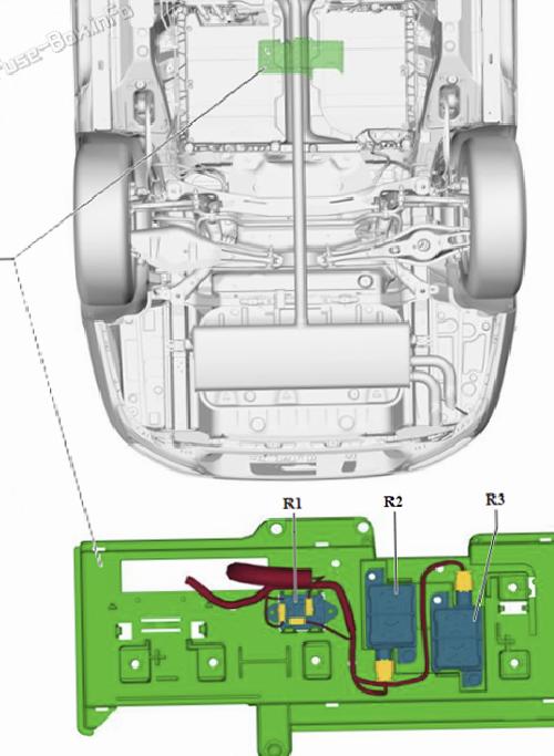 Yüksek gerilimli akü için anahtarlama ünitesindeki röle: Volkswagen Multivan (T7; 2022-2024)