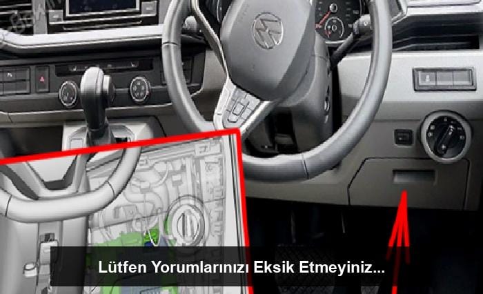 Yolcu bölmesindeki (RHD) sigortaların konumu: Volkswagen Transporter (T6.1; 2019, 2020, 2021)