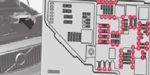 Volvo V60 - fuse and relay location and diagram - engine compartment