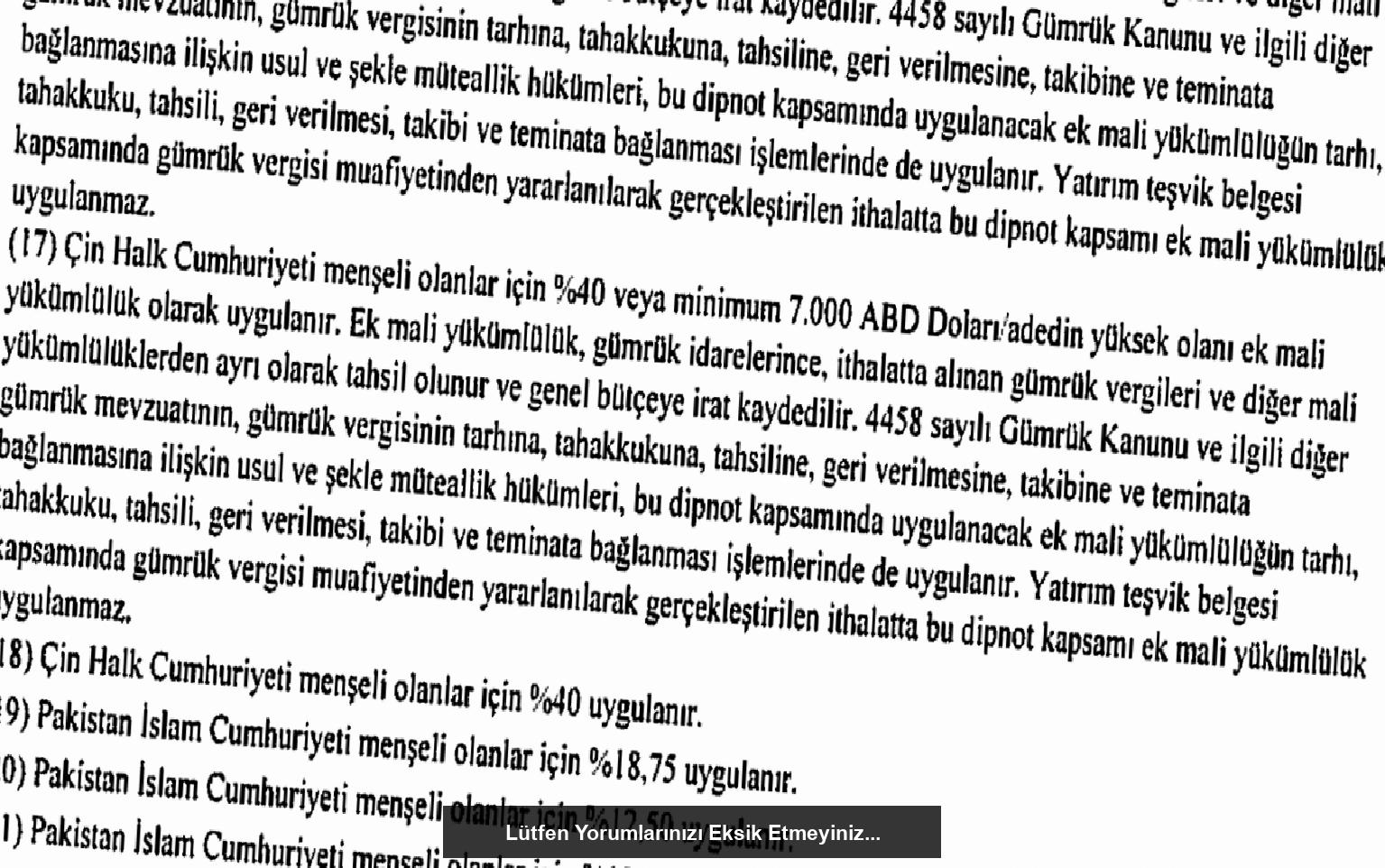 Çin Menşeli Elektrikli Araçlara Yüzde 50 Ek Gümrük Vergisi